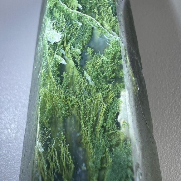 Moss Agate Crystal Double Terminated Point (#9)‎ - Picture 3 of 11